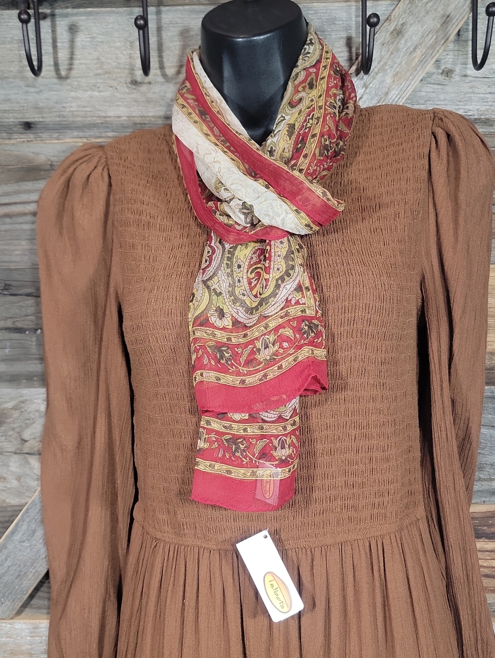 NWT Talbots Silk Paisley Scarf